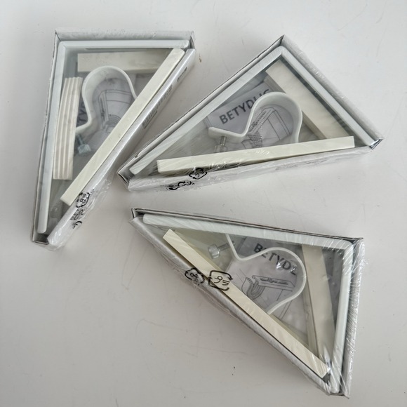IKEA Other - IKEA BETYDLIG Curtain Rod Wall Ceiling Bracket Holder Lot Of 3 White 302.198.89